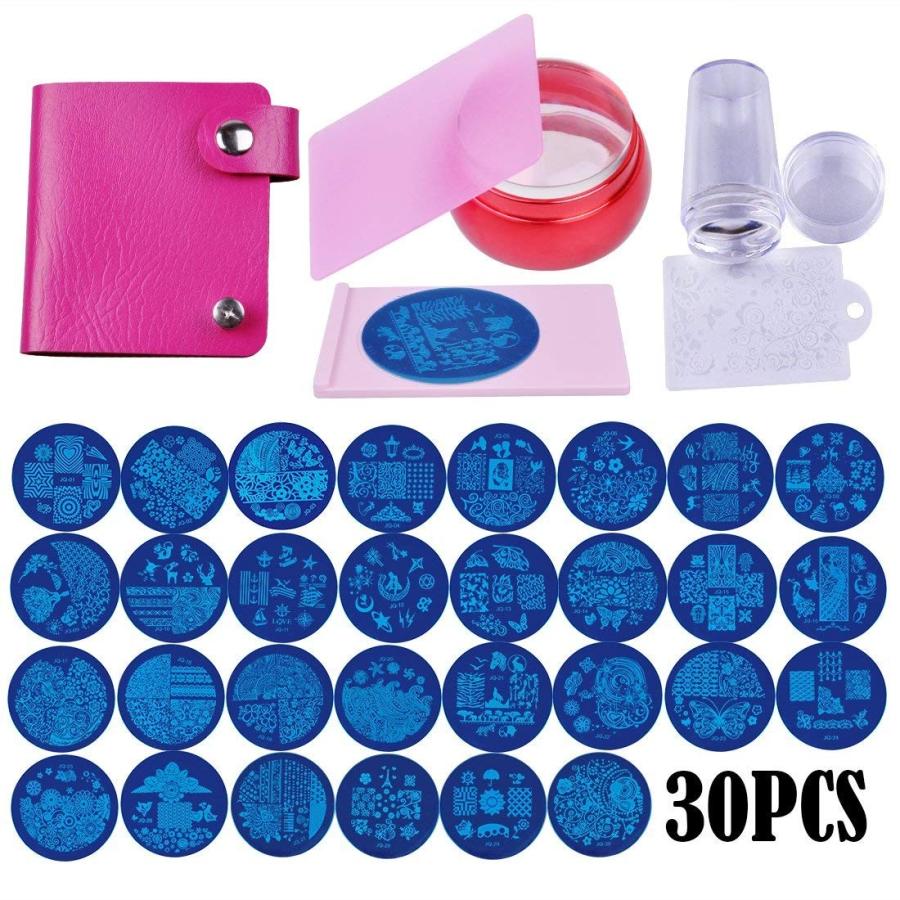 ネイルプレート スタンプ 30PCSセット ネイルイメージプレートセット