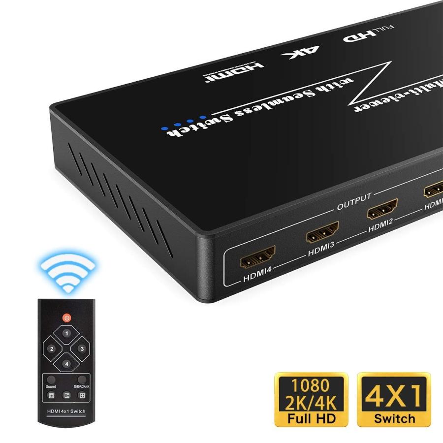 マルチビューワー HDMI画面分割器 4K対応 HDMI1.4・4K＠30HZ 6種の分割