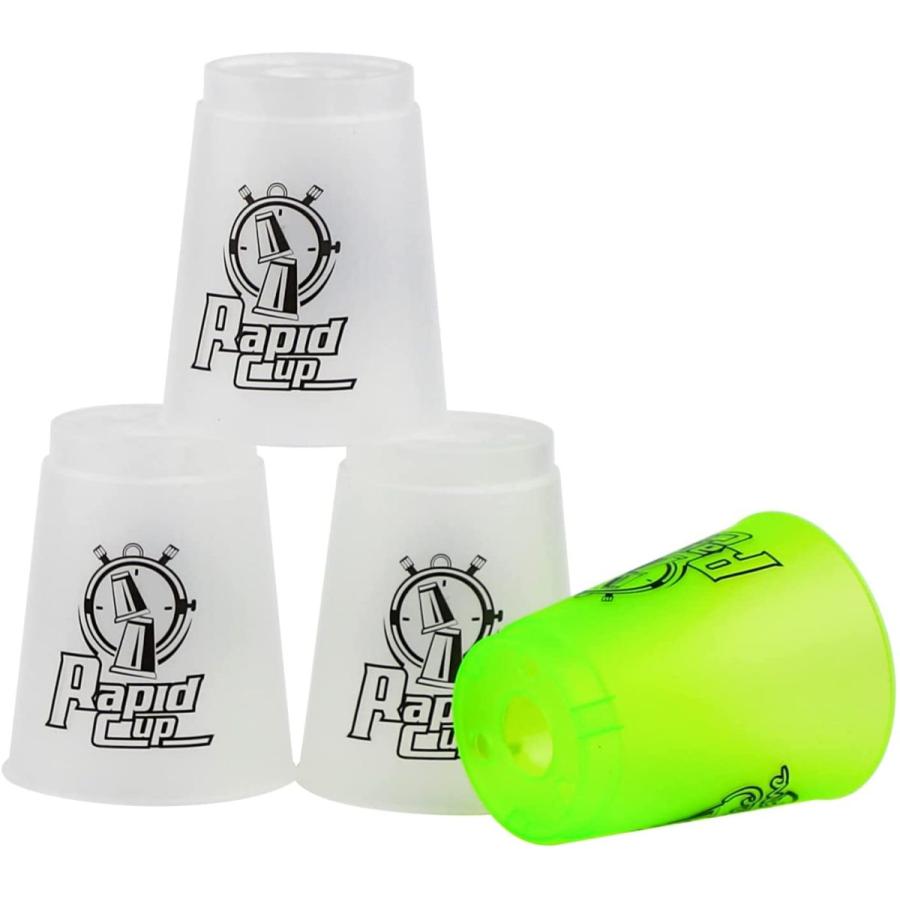 スタックスカップ 12個セット 補充用カップ 色付き*1+透明*11 スポーツ