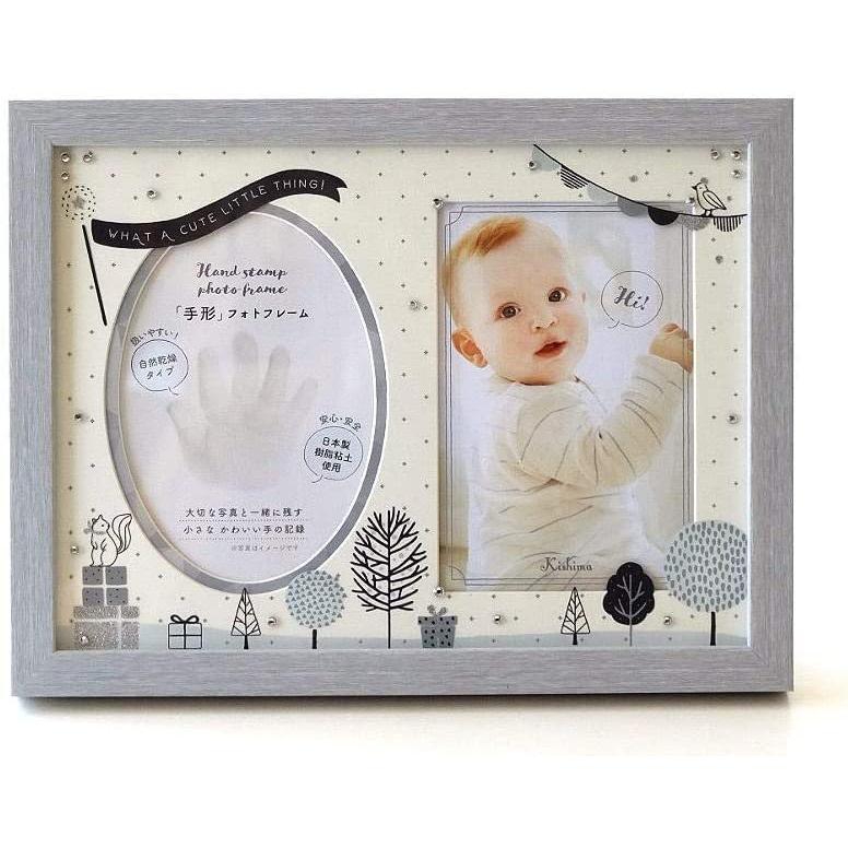 写真立て 粘土 赤ちゃん 足形 手形 ベビー フォトフレーム かわいい モノトーン ベビー粘土付きフレーム 贈り物 記念 プレゼント ギフト 出産祝い ベビー用フォトフレーム 超人気 Themtransit Com