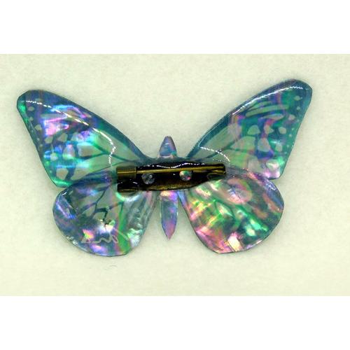 螺鈿あわび貝アクセサリーブローチ アサギマダラ蝶 : あい工房 Yahoo