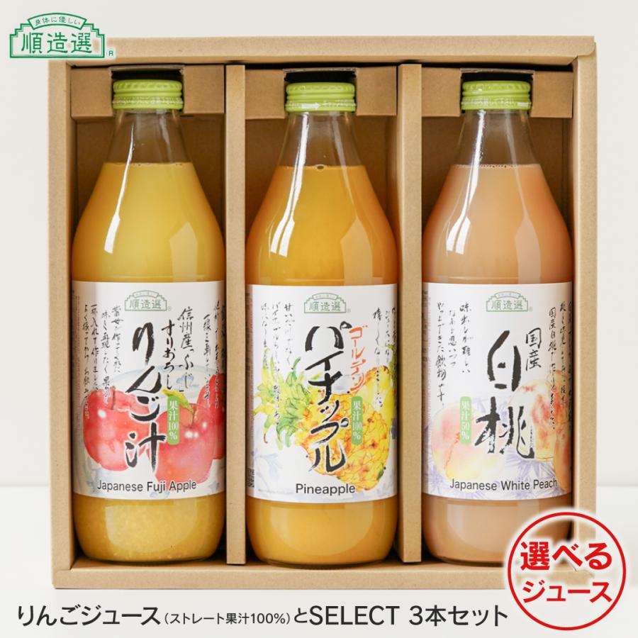 Junzo プレミアム ストレート果汁100 りんごジュースとselect ３本セット 送料無料 内祝い 快気祝い お返し お中元 お歳暮 法事 引き出物 Khabarbani Com