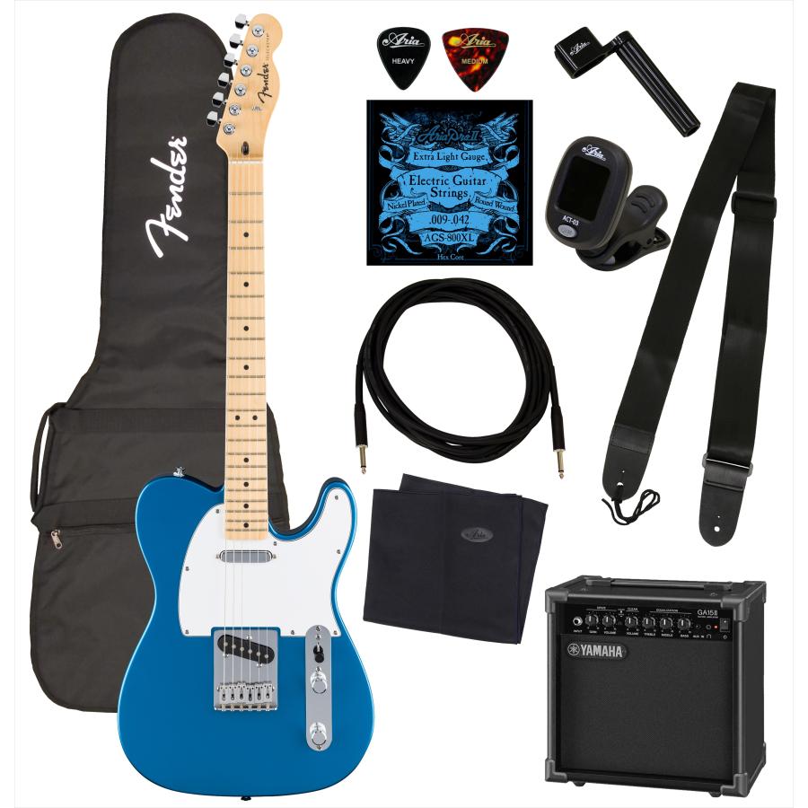 Fender Standard Telecaster Aqua Marine Metallic 入門10点セット  フェンダー スタンダード テレキャスター 初心者セット | Fender