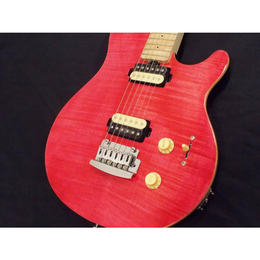 Sterling by MUSIC MAN Axis Flame Maple S.U.B AX3FM Stain Pink スターリン バイ ミュージックマン アクシス