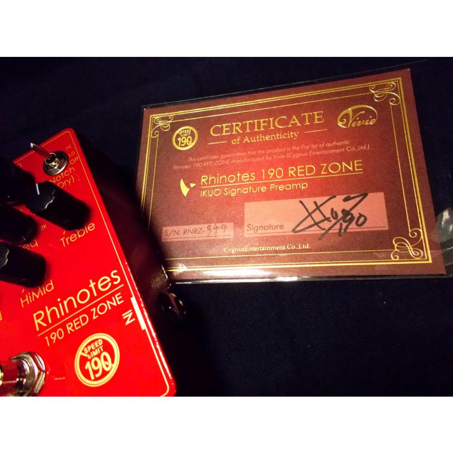 Vivie Rhinotes 190 RED ZONE ヴィヴィ ライノーツ IKUO氏 Signature