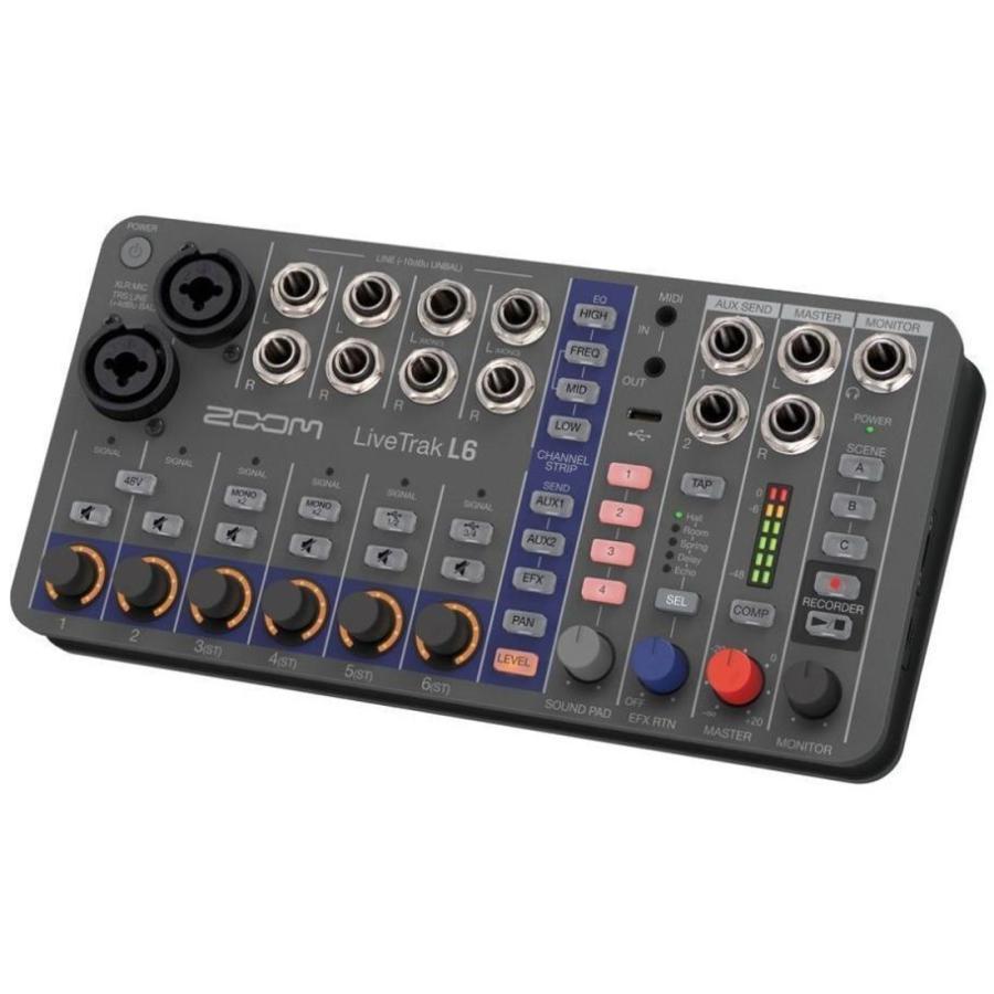 Zoom LiveTrak L6 マルチトラックレコーダー ズーム（zoom） ZOOM LiveTrak L6 10chミキサー＆レコーダー マルチ