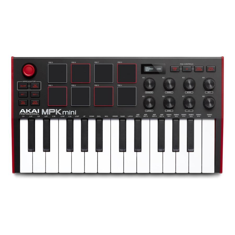 AKAI MPKmini　コンパクトキーボード＆パッドコントローラ AKAI professional Professional MPK mini MK3 / コンパクト