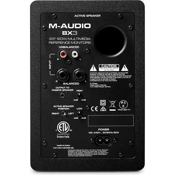 M-Audio BX3 モニタースピーカー 3.5インチ 120W デスクトップ