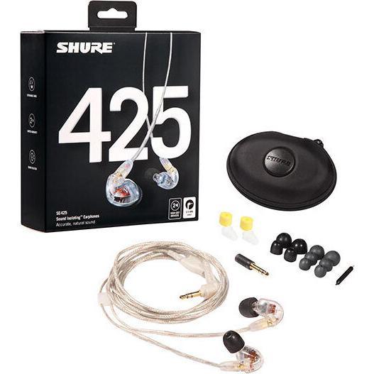 SHURE SE425 高遮音性イヤホン SE425 Wired - 高遮音性イヤホン（SE425＋マイク・リモコン付き