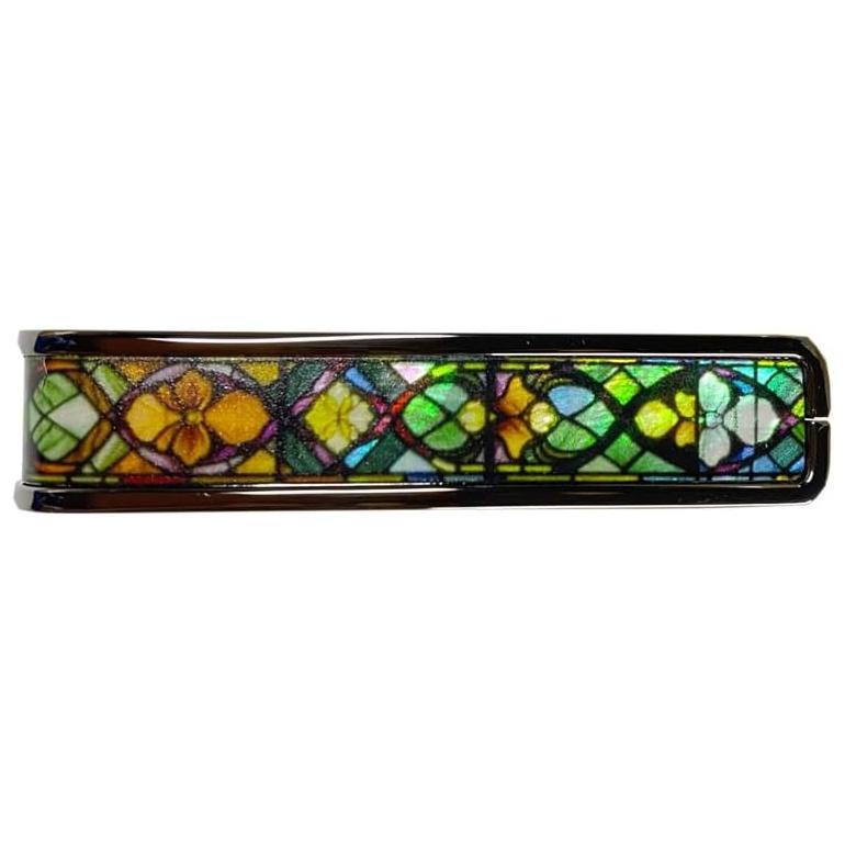 Thalia Capos CATHEDRAL GLASS/Black Chrome [BC-CATHEDRAL GLASS] タリア カポ DELUXEシリーズ ギター用 カポタストの画像
