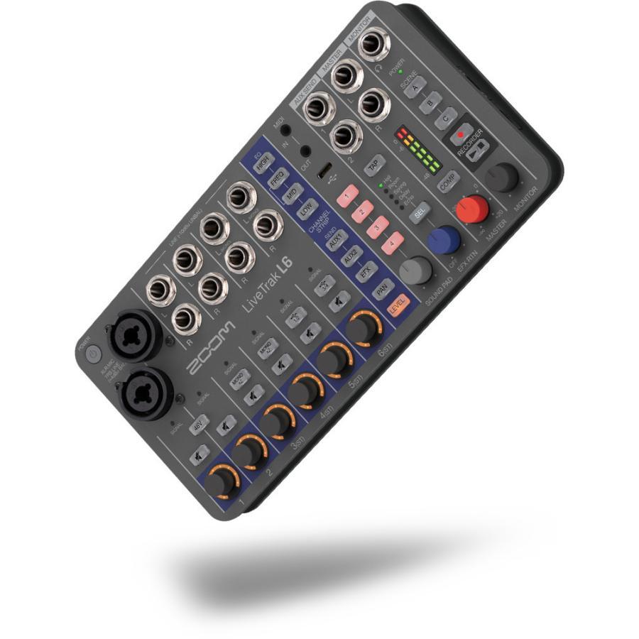 ZOOM ( ズーム ) / LiveTrak L6 ZOOM LiveTrak L-6 | 世界初のデュアルAD回路と32bitフロート