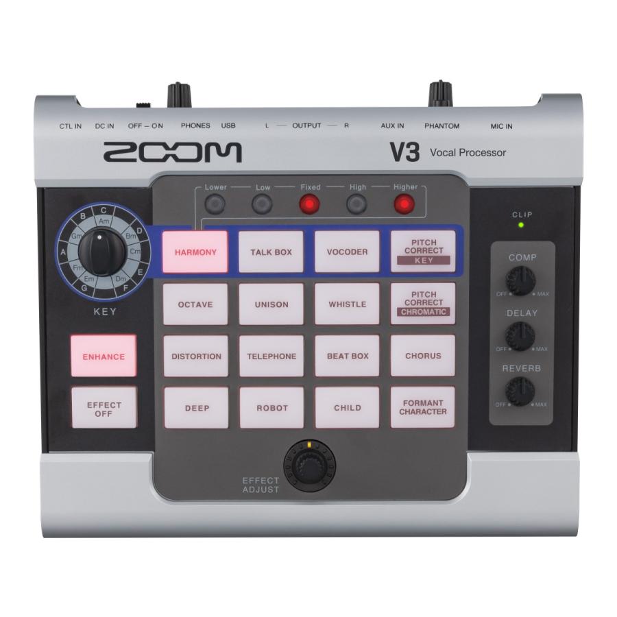 A ☆極美品 ZOOM V3 ボイスチェンジャー ボーカルプロセッサー ズーム(楽器) ZOOM V3 ズーム ボーカル用プロセッサー/ボイス