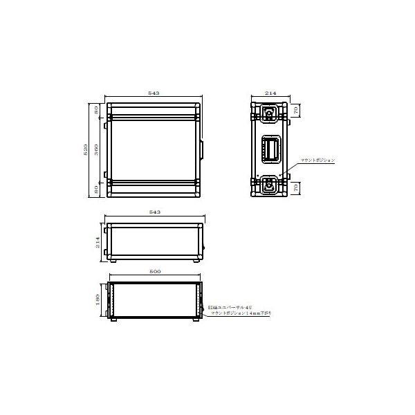 ARMOR 4U ラックケース D360 黒 楽天市場】ARMOR アルモア FRPラック D360 黒 4U ラックケース