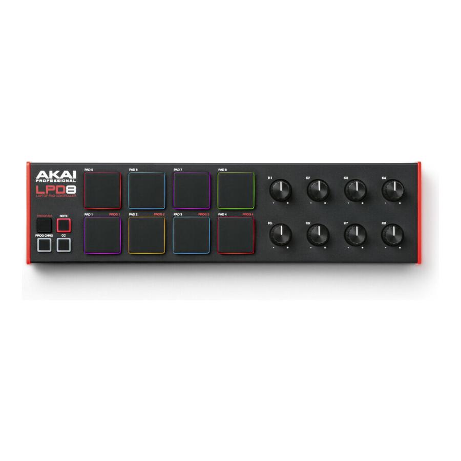 AKAI LPD8 MIDIコントローラー 製品情報：LPD8：AKAI professsional