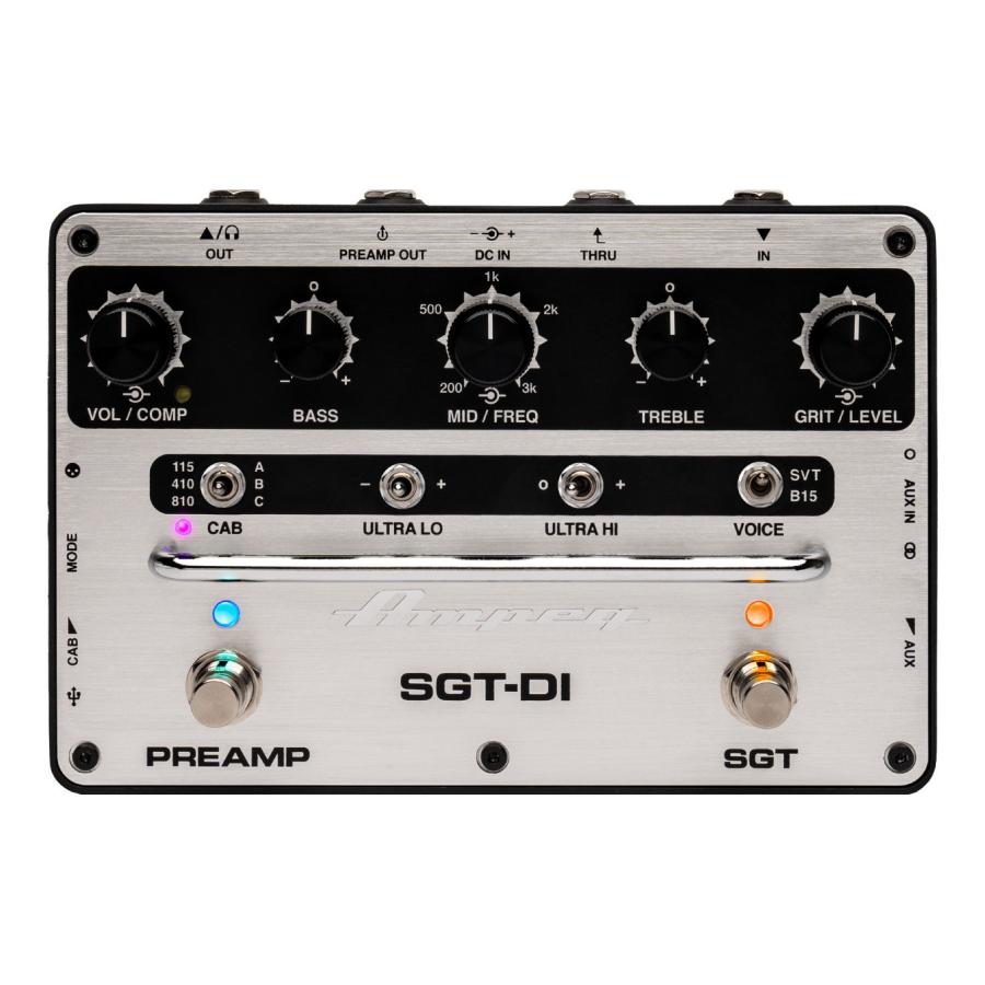 Ampeg SGT-DI ベース用プリアンプ/DI SVTとB15のボイシング/オーバー