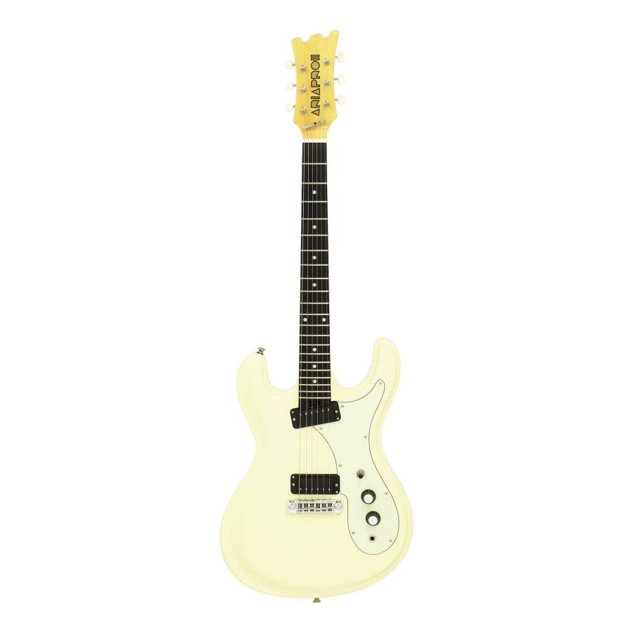 Aria Proll ProII DM-206 VW (Vintage White) エレキギター/ケース付