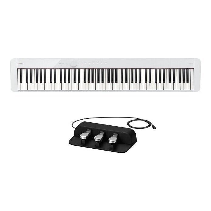 CASIO PX-S1100WE(3本ペダルユニット/SP-34付) ホワイト スリムボディ デジタルピアノ/代金引換不可
