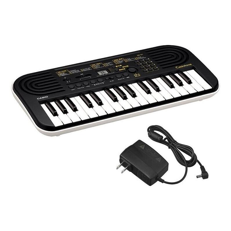 CASIO SA-51(純正ACアダプター/AD-E95100LJ付) 小さい手でも弾きやすい、手軽に弾ける32ミニ鍵盤