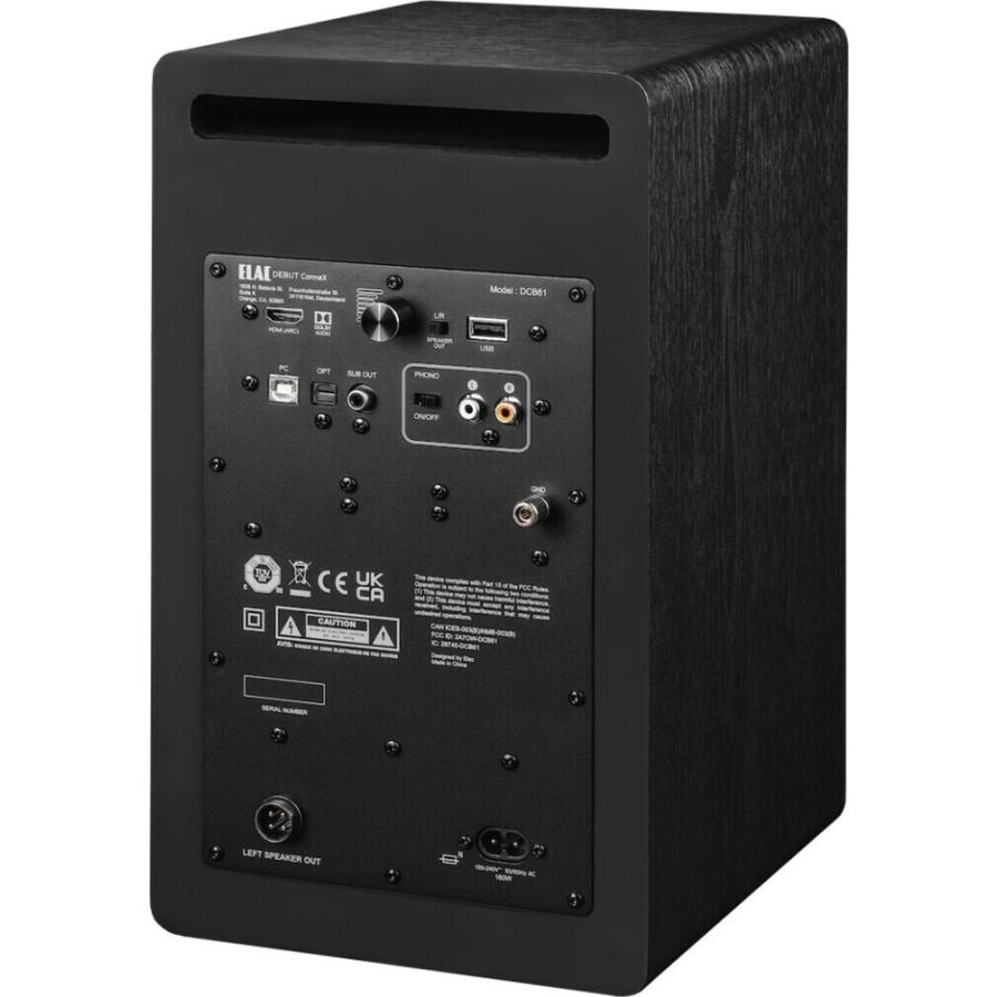 ELAC Debut ConneX DCB61 Black(ペア) アクティブ・スピーカー ELAC Debut ConneX DCB61 Black(ペア) アクティブ・スピーカー