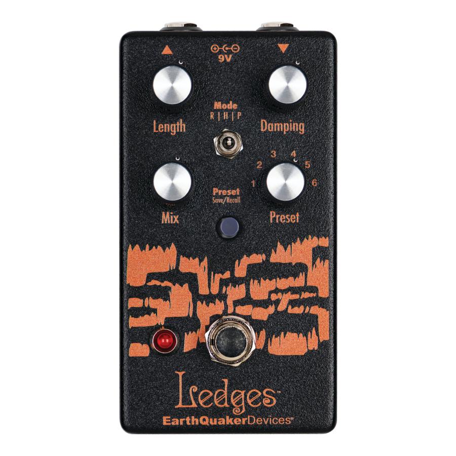 EarthQuaker Devices Ledges EQD リバーブ EarthQuaker Devices Ledges Black Amber EQD リバーブ/限定カラー