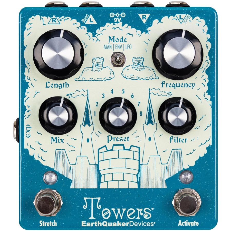 EarthQuaker Devices Towers EQD ステレオ フィルター リバーブ : 愛曲