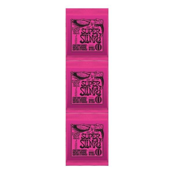 [エレキギター弦×3セット]ERNIE BALL 2223×3セット SUPER SLINKY[09-42]/メール便発送・代金引換不可｜aikyokugakki