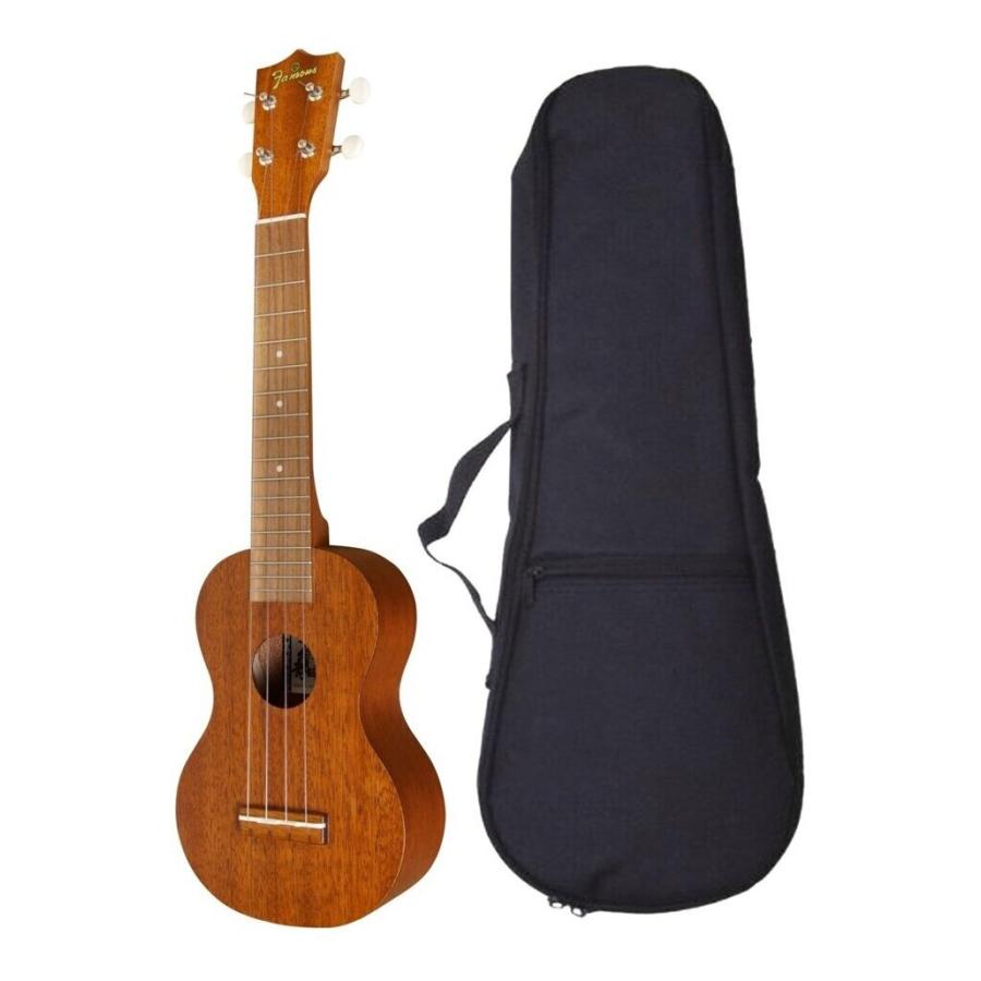 ソプラノウクレレ　Famous　FLS-60　ケース付 Famous FLS-60/クッション入りバッグ付 ロングネック ソプラノ