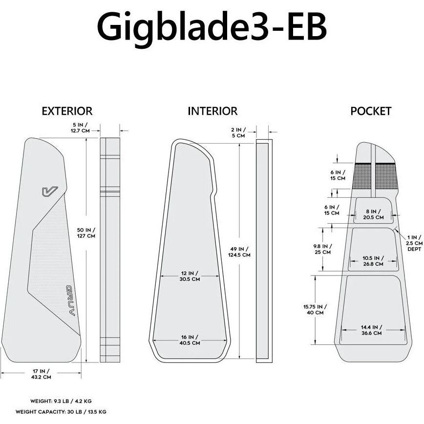 GRUV GEAR GigBlade3-EB ベース用 ギグバッグ_4