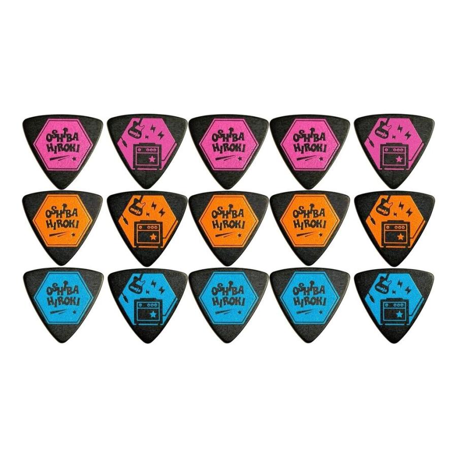 大柴広己 HO5-080 PURPLE + HO6-080 ORANGE + HO7-080 BLUE 3種類各5枚計15枚 愛曲楽器 達人ピックシリーズ第6弾 2022MODEL/メール便発送・代金引換不可 | 