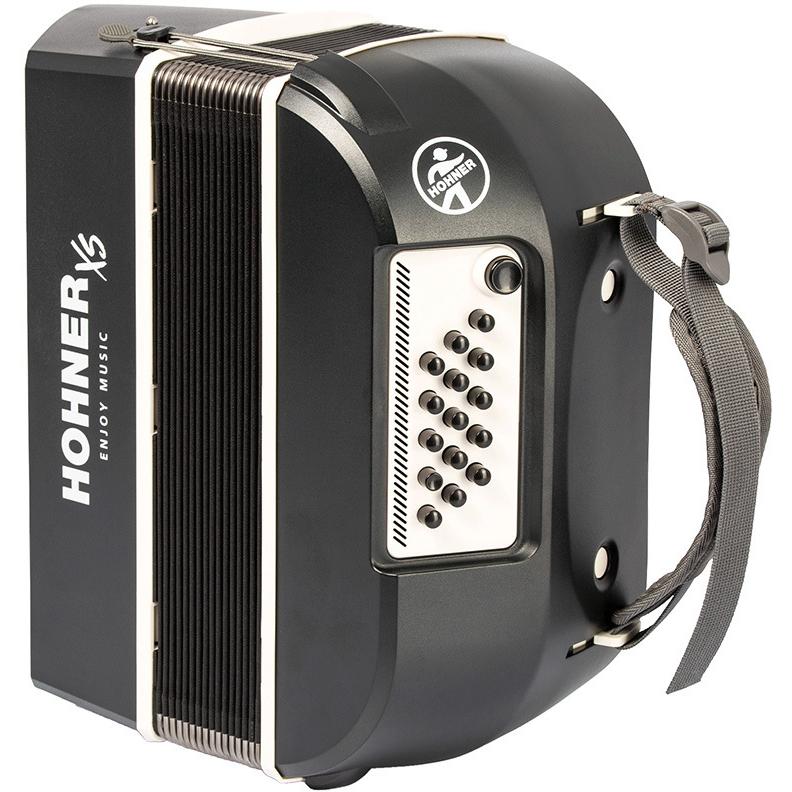 HOHNER XS ピアノキー Dark Gray 21鍵 アコーディオン ダークグレー ＆ ホワイトの画像