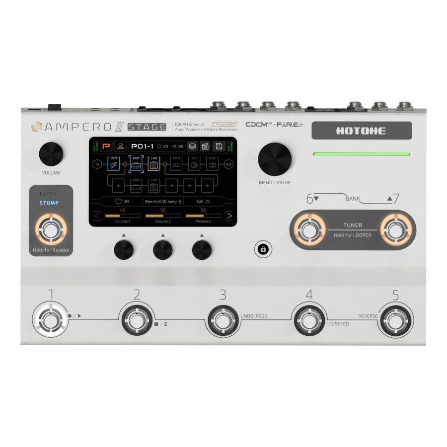 HOTONE AMPERO II STAGE 中古 HOTONE Ampero II Stage/純正EXPペダル/AMPERO PRESS + TRS