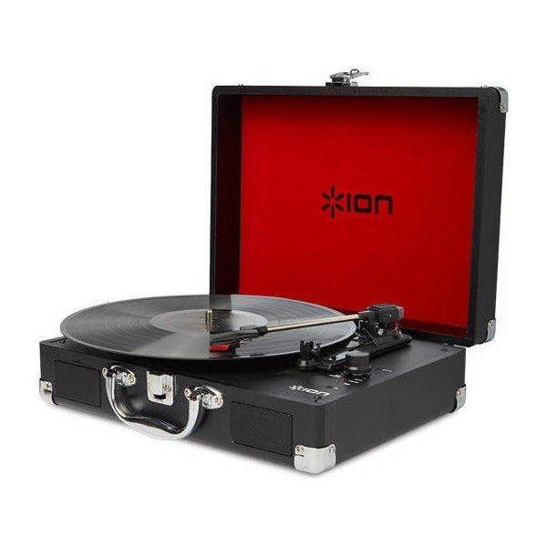 ION AUDIO VINYL MOTION 携帯型 旅行バッグ型 電気蓄音機 オーディオ機器-レコードプレーヤー