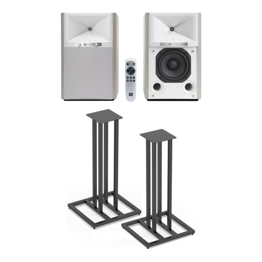 JBL 4305P WHITE ASPEN(ペア)/純正スタンド/JS-65付 パワード JBL 4305P WHITE ASPEN(ペア)/純正スタンド/JS-65付 パワード