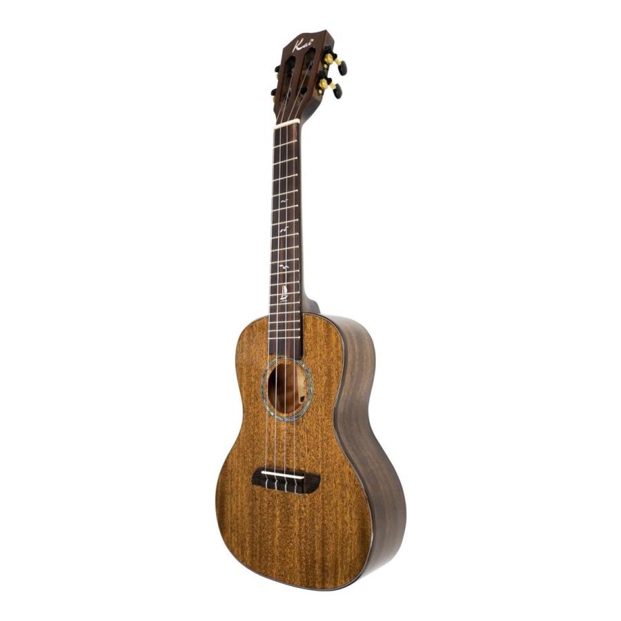 Kai Ukulele KC-100G/BK 第2のサウンドホール搭載 コンサートウクレレ マホガニー単板トップ/ギグバッグ付