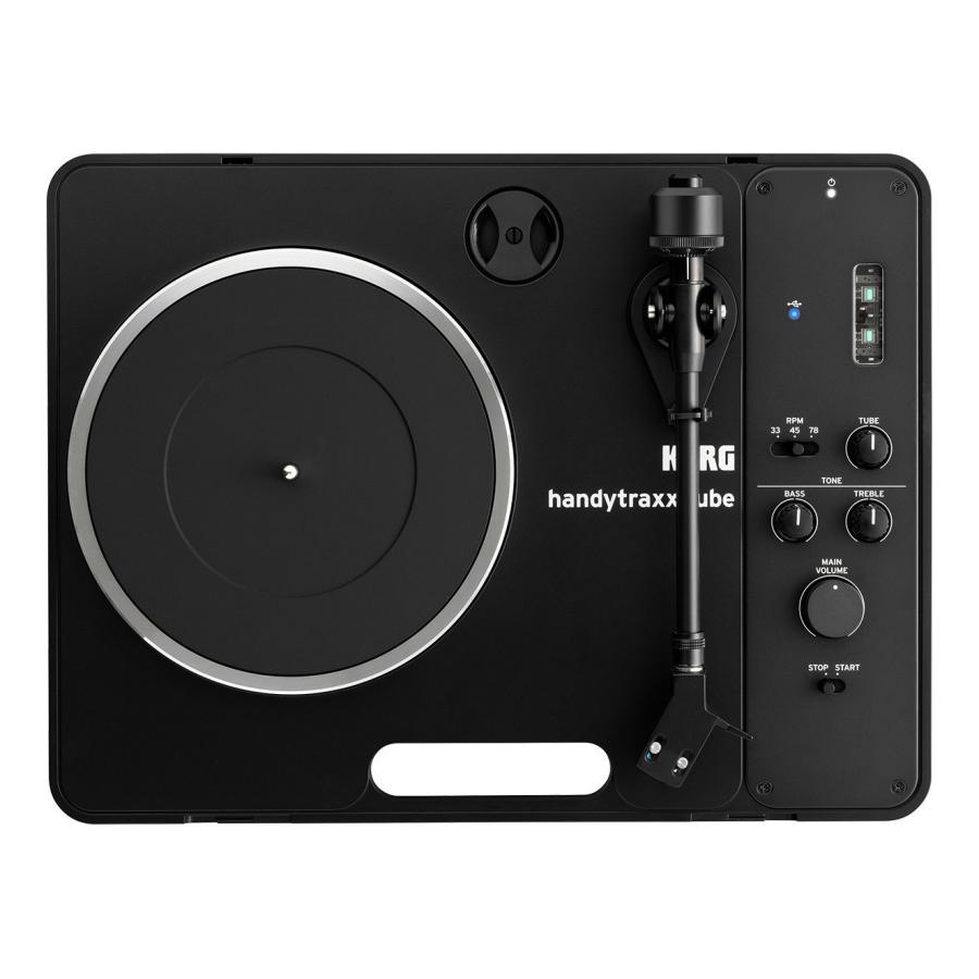 KORG handytraxx tube コルグ ステレオ スピーカー内蔵 レコードプレーヤー ターンテーブル 次世代真空管Nutube駆動フォノアンプ Vestax Handy Trax HNDYTRX