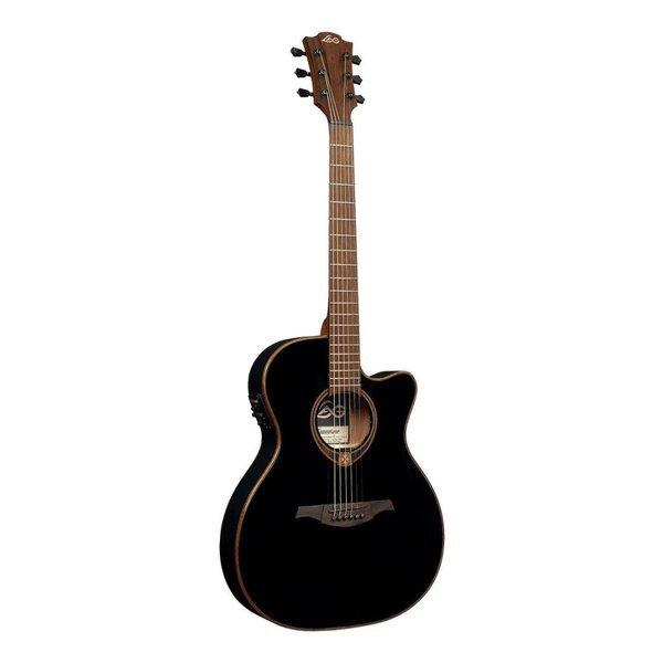LAG Guitars T118ASCE-BLK 薄胴ボディ エレアコ/ケース付 : 愛曲楽器