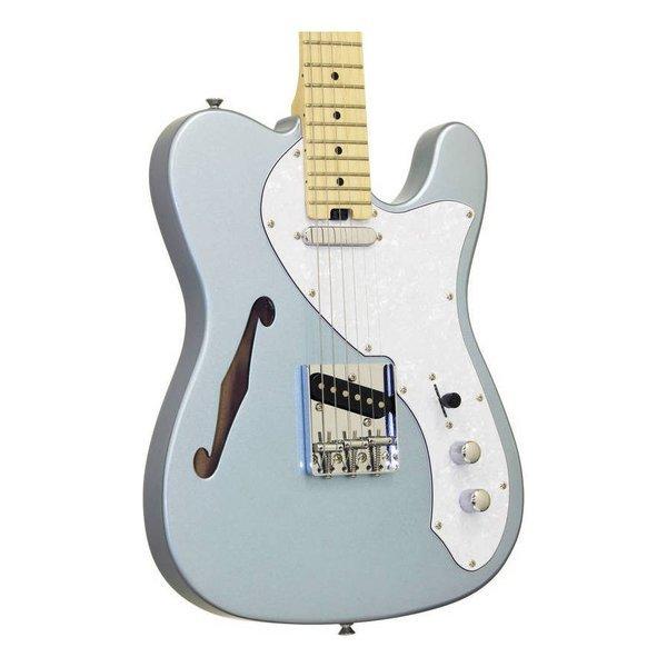ライトブルー セミホロウボディ エレキギター FUJIGEN NTE110MMHT/01 TBL エレキギター トランスペアレント