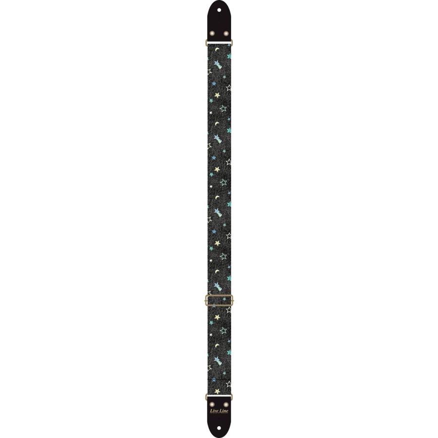Live Line LS2400STR ライブライン スターズ 星柄 ギター ストラップ