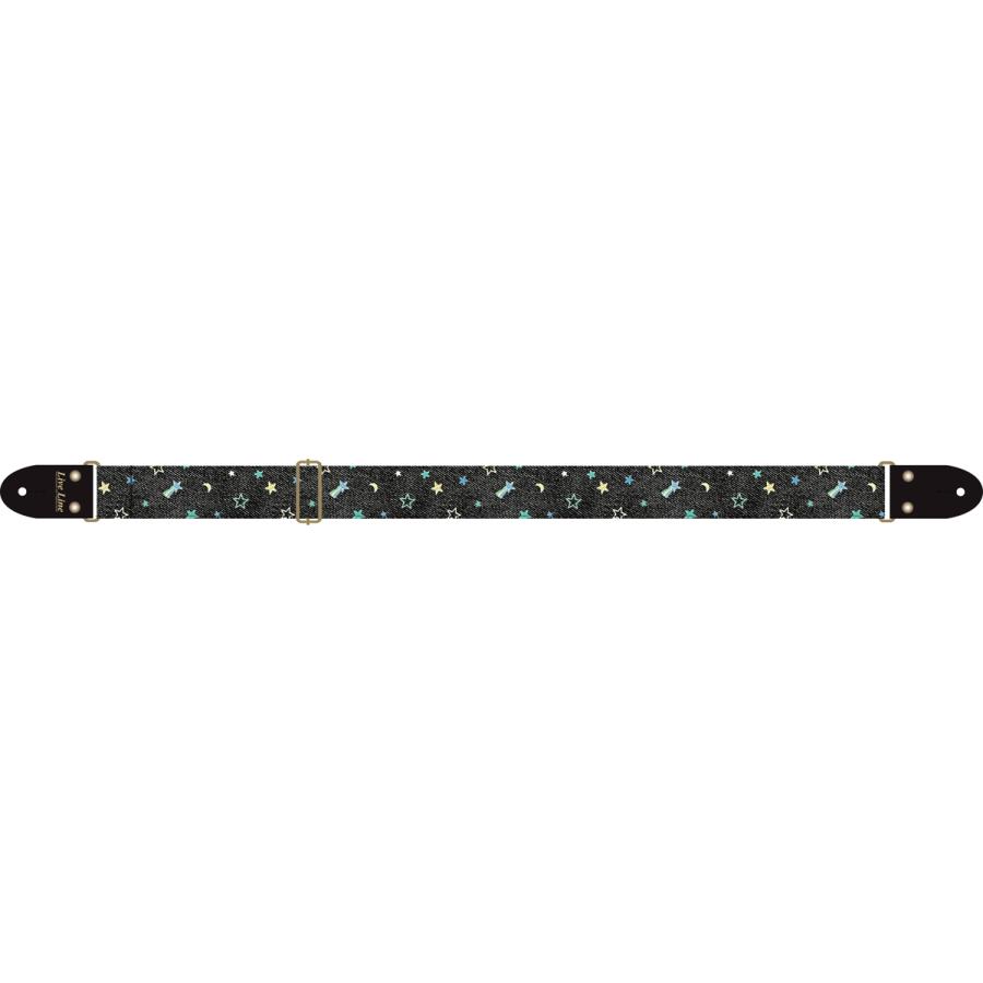 Live Line ライブライン 星柄 50ミリ幅ギターストラップ Live Line LS2400STR ライブライン スターズ 星柄 ギター ストラップ