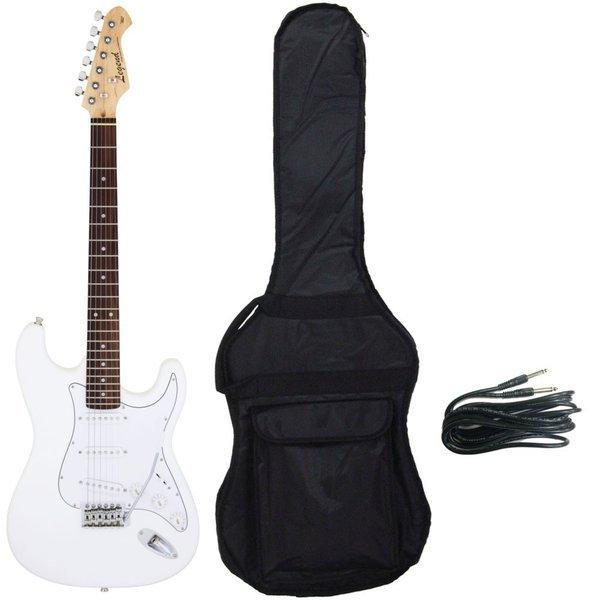Legend ストラトキャスタータイプ エレキギター ホワイト Legend LST-Z/WH(White) ストラトキャスタータイプ エレキギター : 愛