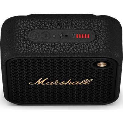 ポータブルプレーヤー Marshall Willen II Black and Brass Amazon.com: Marshall Willen II Bluetooth Portable Speaker