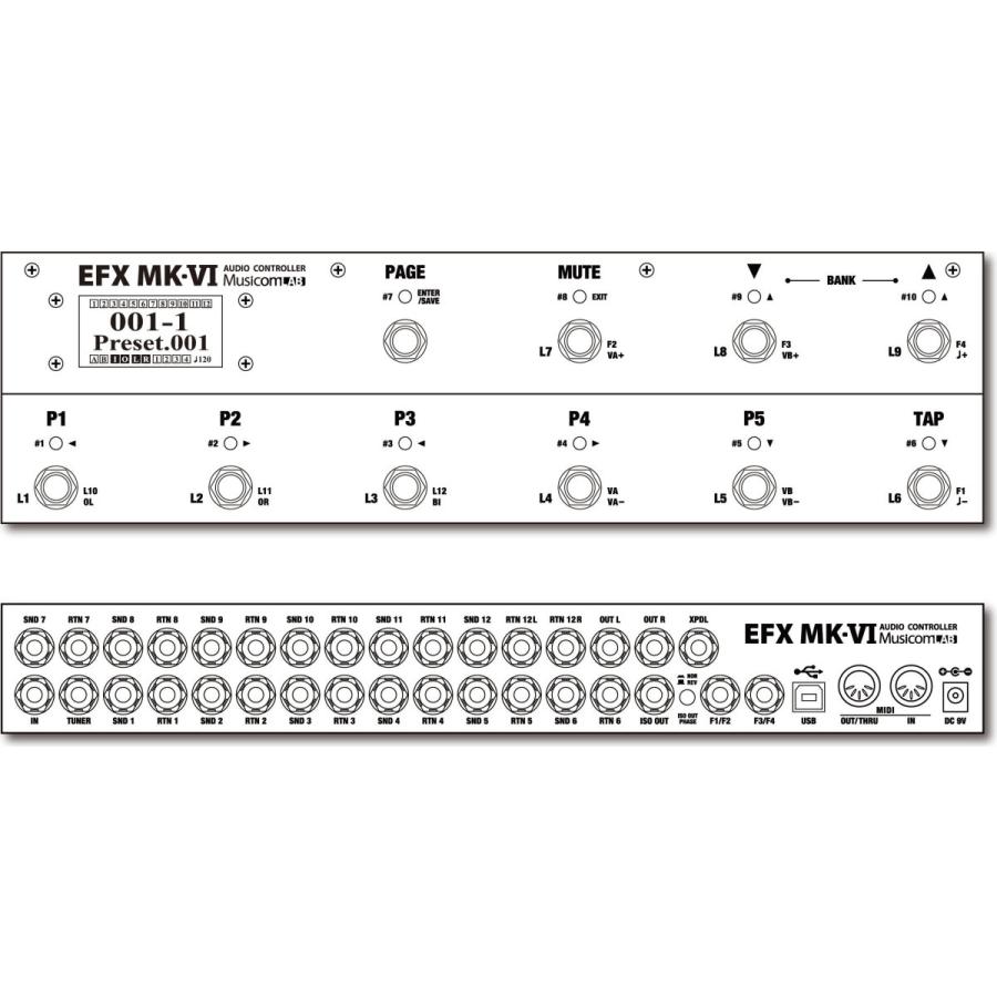 【美品】Musicom Lab EFX MK-VI スイッチャー Musicom LAB EFX MK-VI ループスイッチャー