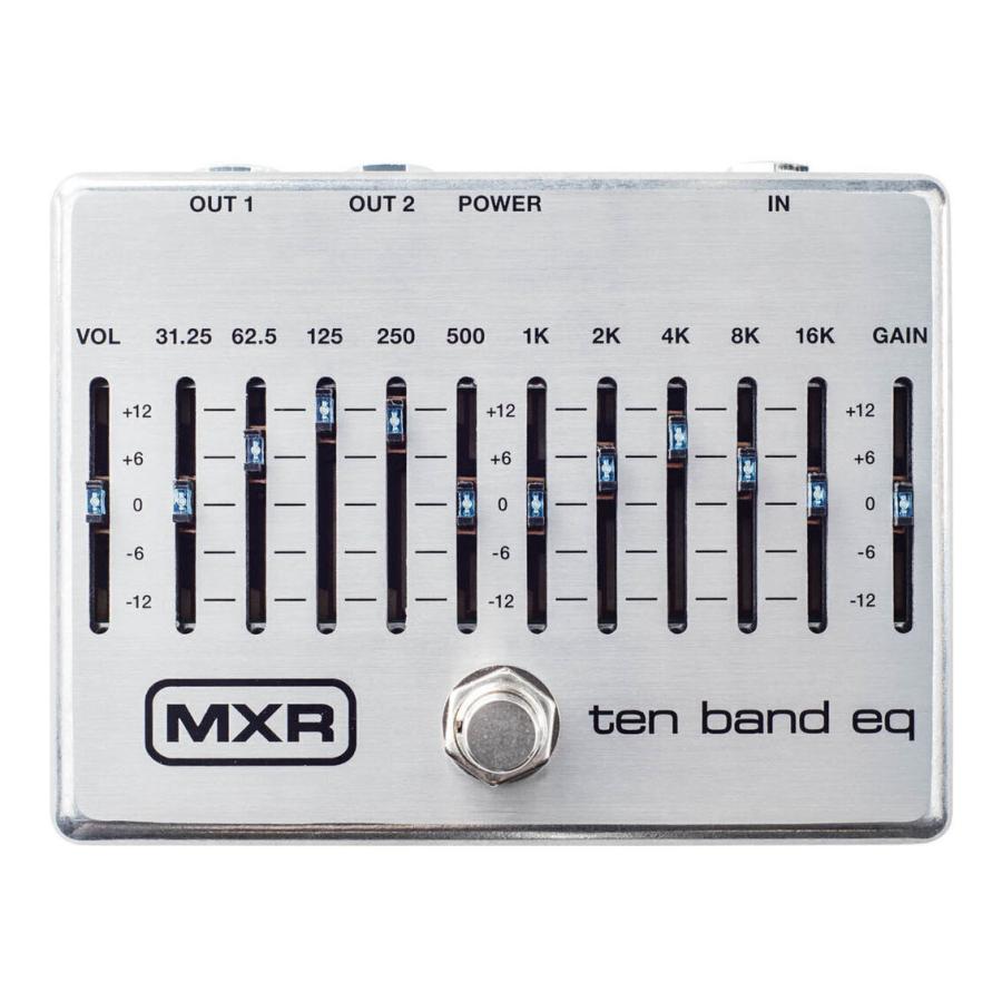 MXR M108 10バンドイコライザー 18Vアダプター、箱付き MXR M108S 10 Band EQ 10バンド イコライザー/電源アダプター付属[国内