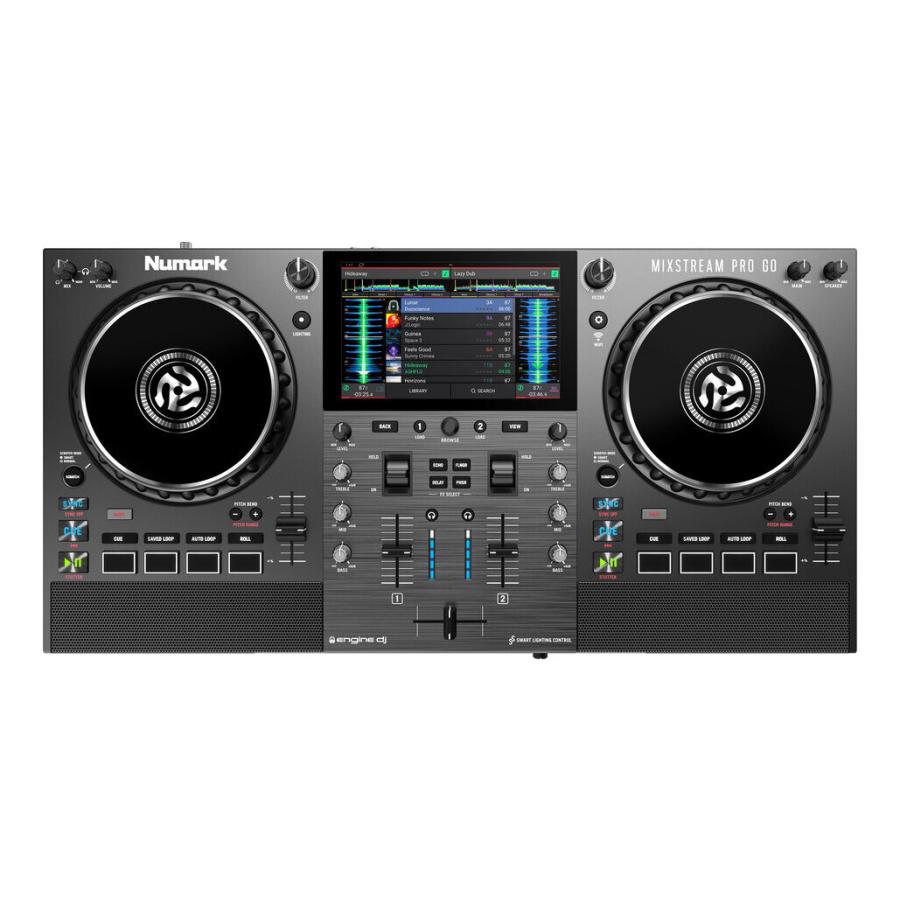 美品　Numark Mixstream Pro Go DJコントローラー Numark Numark Mixstream Pro Go 充電式バッテリー内蔵 AMAZON MUSIC