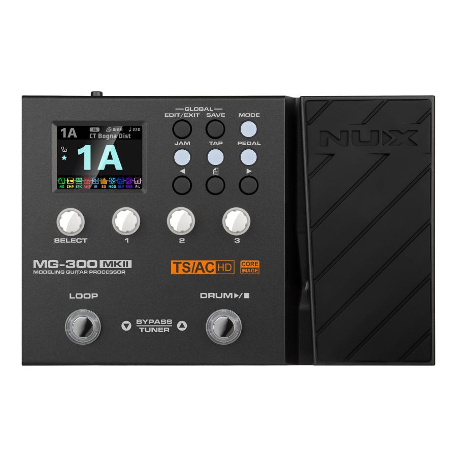 NUX MG-300 MKII マルチエフェクター アンプモデラー 箱付 NUX MG-300 MKII アンプモデラー / マルチエフェクター : 愛曲楽器