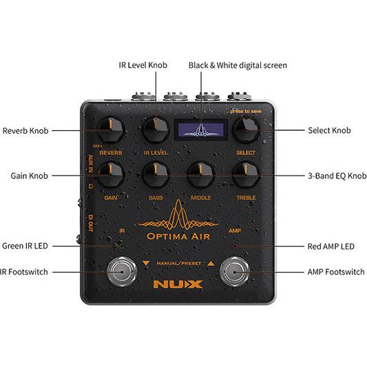 NUX NAI-5 / Optima Air プリアンプ付 アコースティックギター