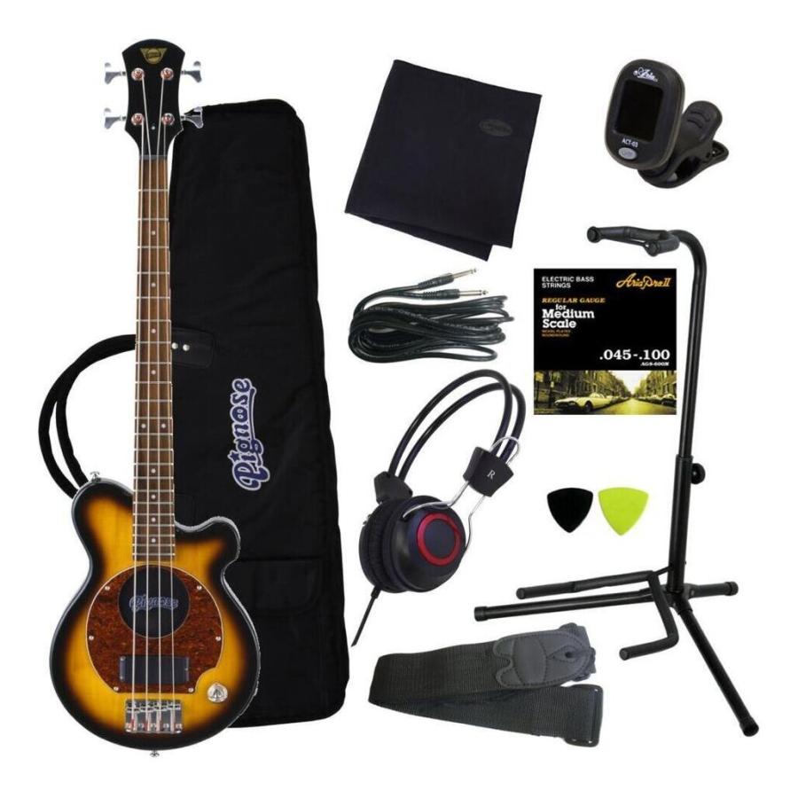 Pignose PGB-200 BS/豪華10点セット スピーカー内蔵ミニベース : 愛曲