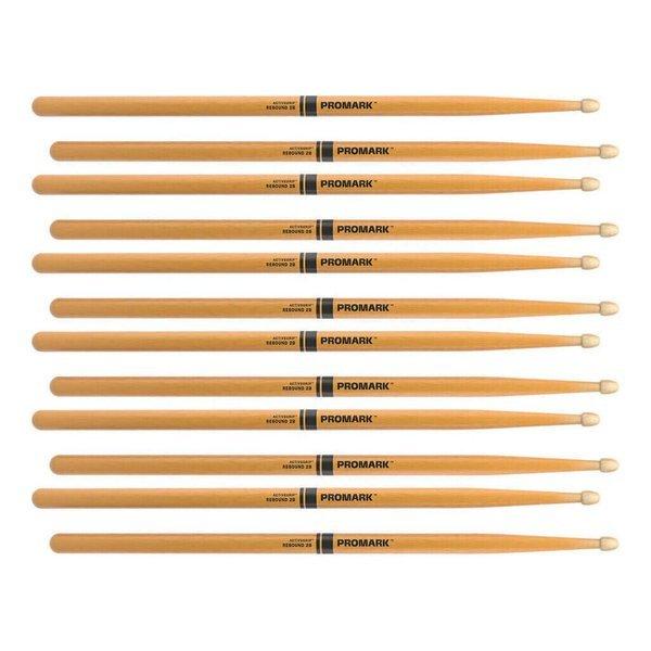ProMark R2BAGC/6ペア Rebound ActiveGripClear ヒッコリー ドラムスティック
