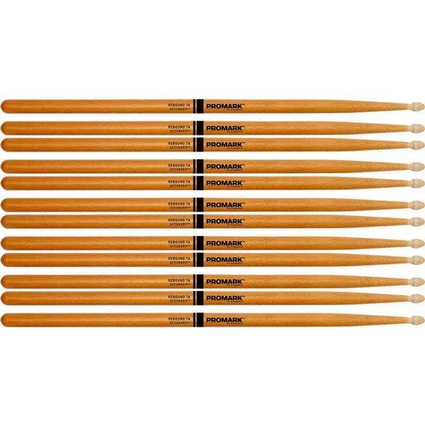[スティック×6ペア]ProMark R7AAGC×6 Rebound 7A ActiveGrip Clear リバウンドバランス ヒッコリー ドラムスティック