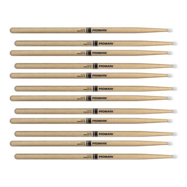 ProMark RBH595N/6ペア Rebound ラッカーフィニッシュ ヒッコリー ドラムスティック